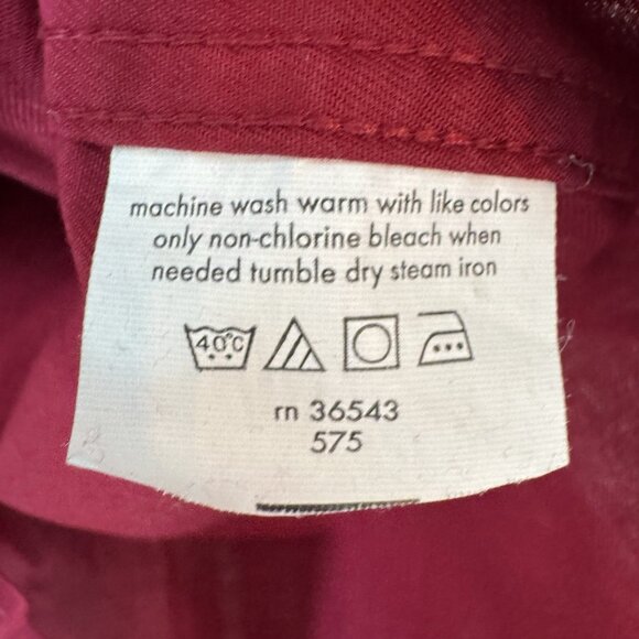 Donald J Trump Signature Collection Men's 16 Dress Shirt Red White Collar & Cuff - Picture 7 of 8